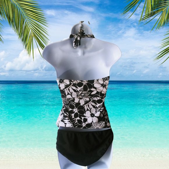 ⛱️SAND N SUN FLORAL TANKINI TWO PIECE SWIMSUIT"CLEARANCE PRICING" - Picture 3 of 6